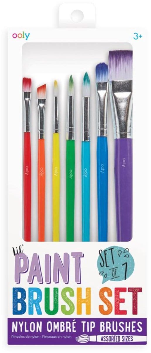 Ooly - Lil' Paint brush set - 7 Penselen van verschillende formaten