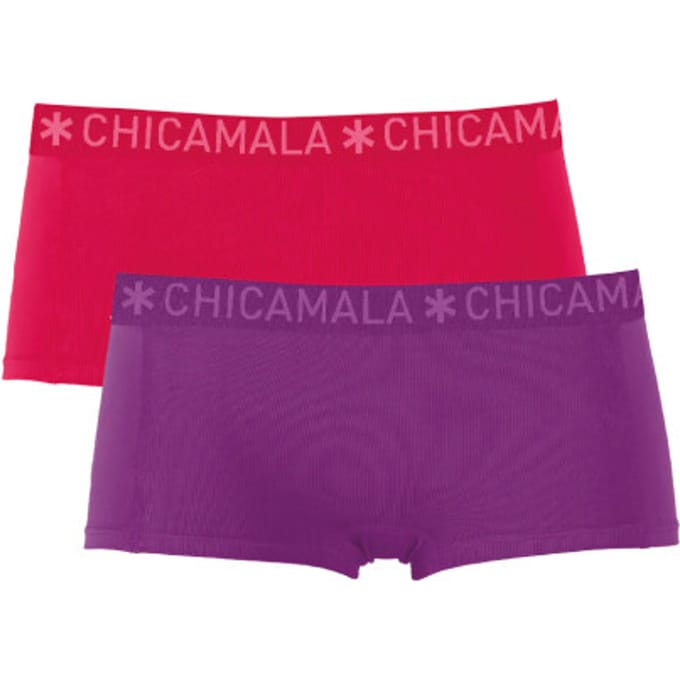 Meisjes 2-pack Boxershorts Effen