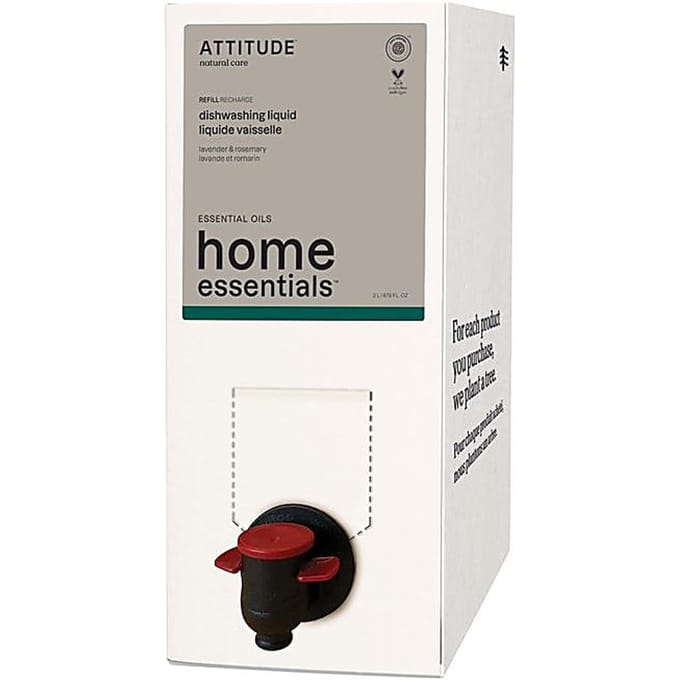 Attitude Afwasmiddel lavendel & rozemarijn refill 2 Liter