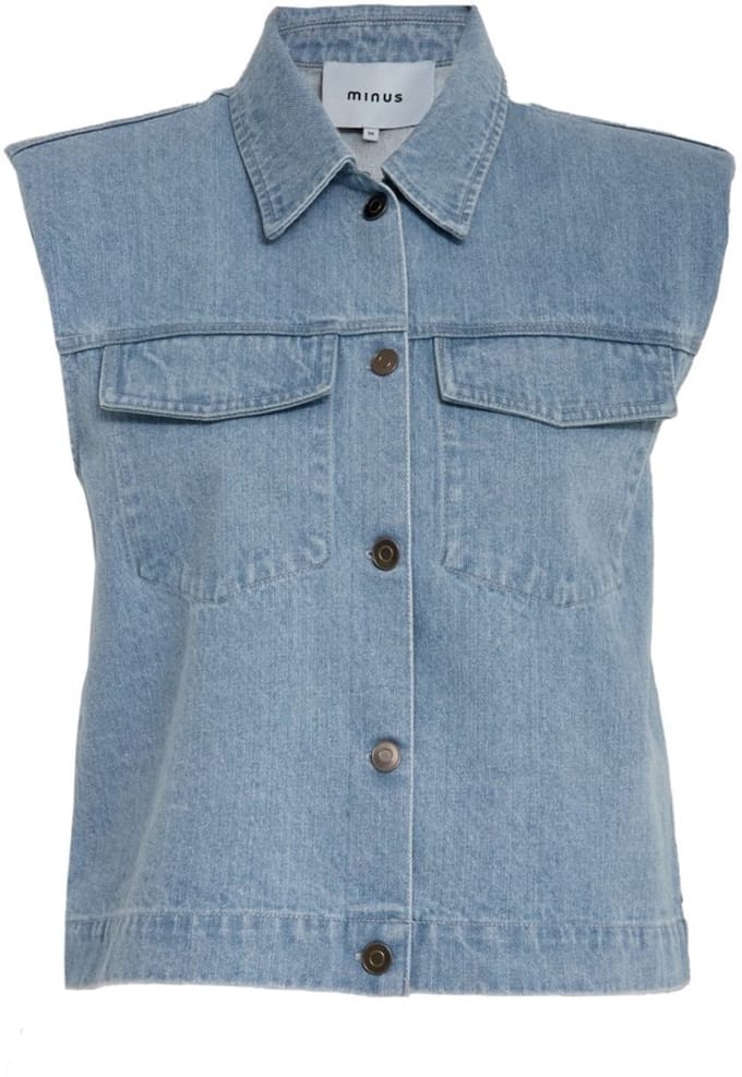 Minus Emilia Vest Ligth Denim