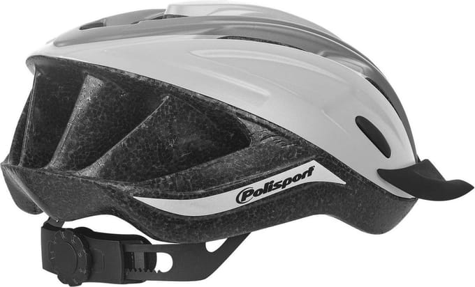 Polisport Ride In fietshelm - Maat M (54-58cm) - Wit/grijs