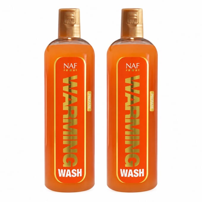 2 stuks - NAF- Warming Wash - Paarden Douchemiddel - 500ml