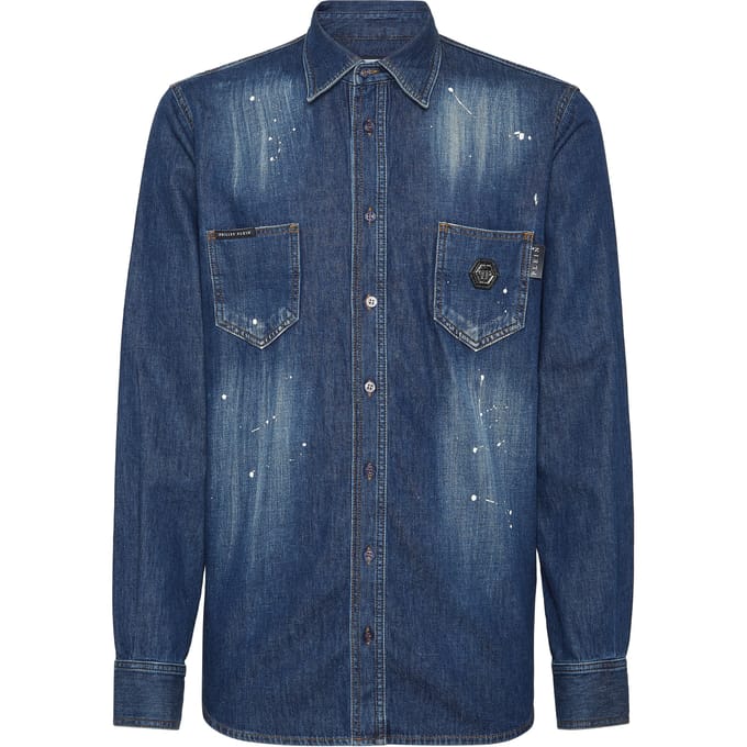 Denim Shirt Skull&Bones