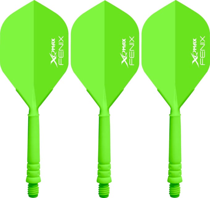 XQ Max Fenix Bar Flights Green Standard - Dart Flights