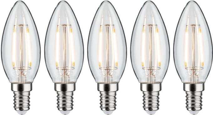 Filament Set LED-kogellamp E14 230V 5x250lm 5x2,6W 2700K Helder