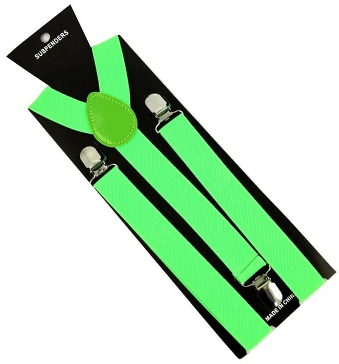 Bretels in Neon kleuren Groen