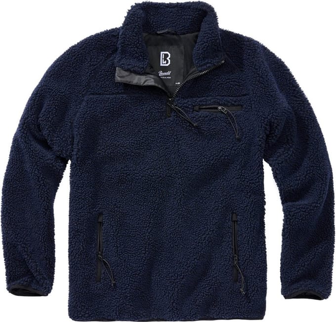 Brandit - Teddyfleece Troyer Sweater/trui - 4XL - Blauw