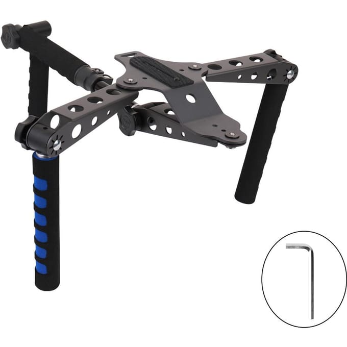 Universeel Multifunctioneel DSLR Filmmaking Systeem Schoudersteun Stabilisator Camera Houder gray