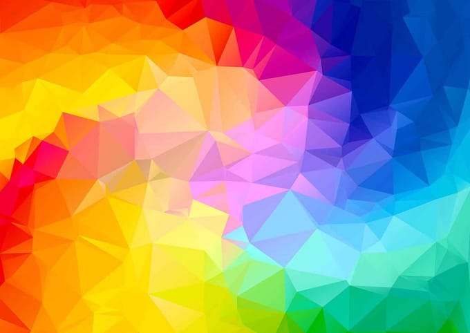 Enjoy Puzzle legpuzzel Rainbow Gradient Poligonal Swirl - 1000 stukjes.
