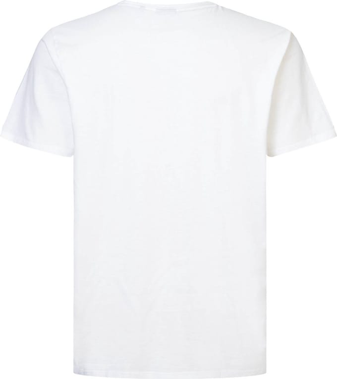 Petrol Industries - Heren Plus Size Artwork T-shirt Dusk - Wit - Maat 4XL