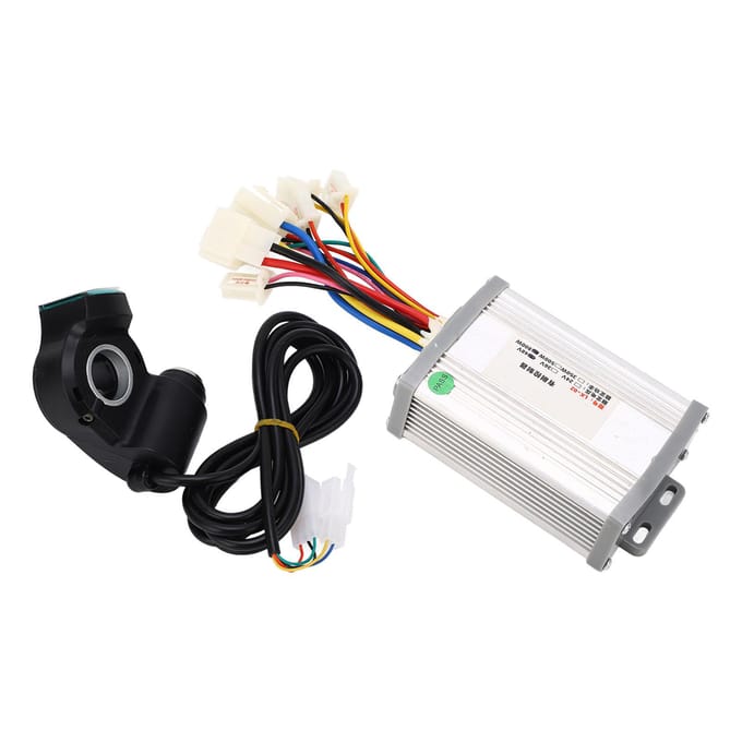 Ensemble contrôleur à balais pour vélo 48V 800W avec clés, accélérateur au pouce, kit de conversion pour vélo électrique pour black