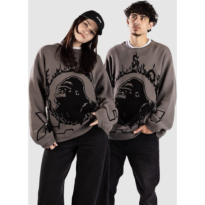 XLARGE Ring Of Fire Knit Gebreide Trui grijs