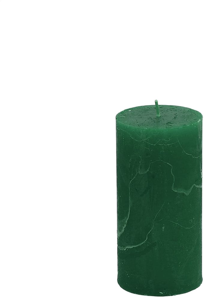 Effen kaarsen donkergroen 50x100mm 4 st, 4 Stück
