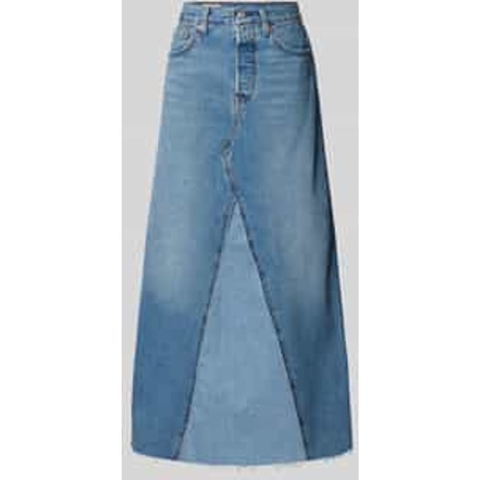 Jeansrok met siernaden, model 'ICONIC'