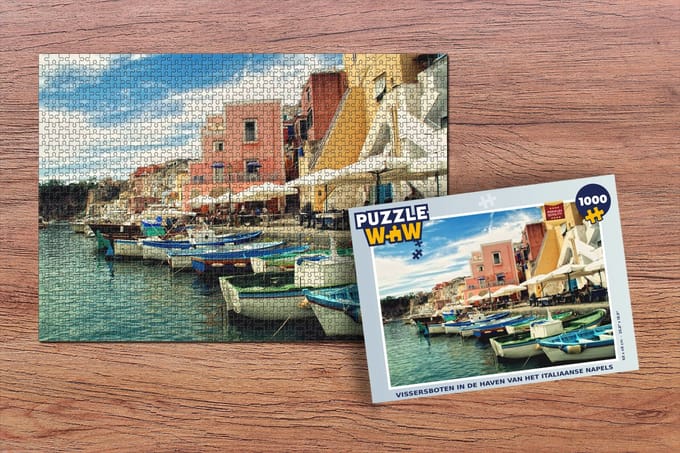 Puzzel Haven - Boot - Italië - Legpuzzel - Puzzel 1000 stukjes volwassenen