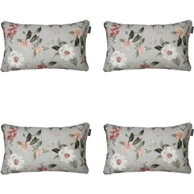 Madison - Sierkussen Julliete - Multikleur - 30x50x10cm - Set van 4