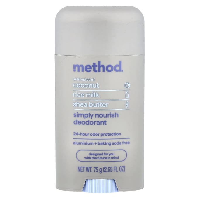 Method Deodorant, Simply Nourish, 75g (2,65 vloeibare ounces) gray