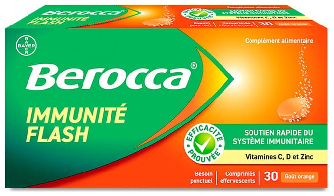 Berocca Immunity Flash Sinaasappelsmaak 30 Bruistabletten