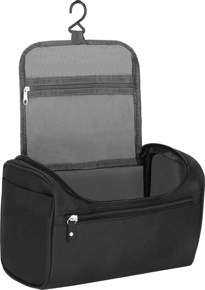 Springos Toilettas - Make Up Tas - Cosmetica - 25x14x15 cm - Zwart