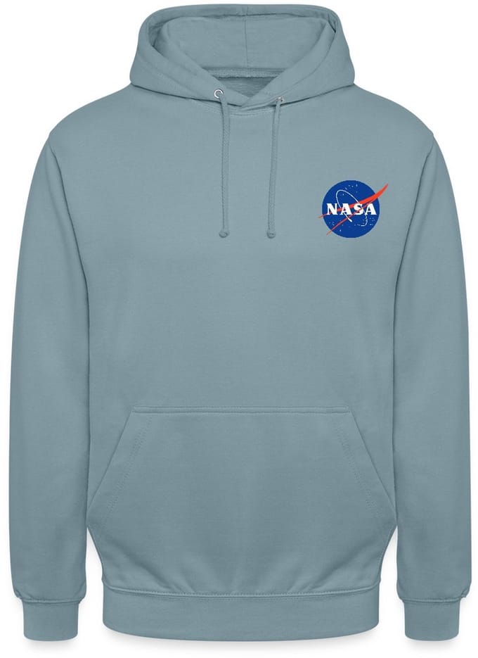 NASA Klassiek Logo Als Borstlogo Hoodie Unisex