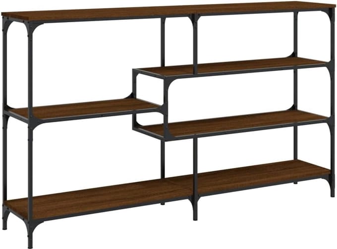 Hoge Wandtafel 160x32x95 cm Eikenhout Robuust en Functioneel