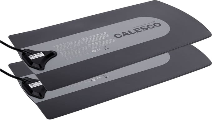 CALESCO - Waterbedverwarming set van 2 - Grijs - Polycarbonaat