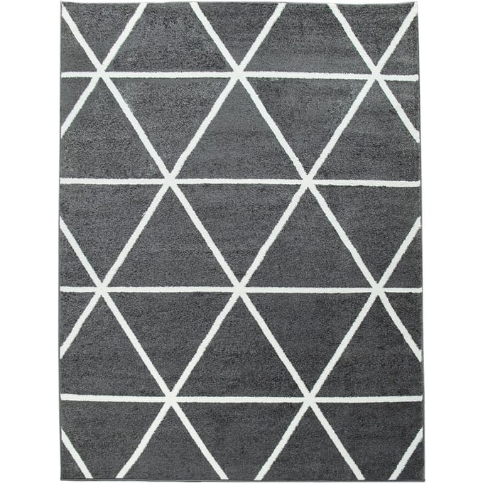 Modern tapijt Bella antraciet 60x100 cm