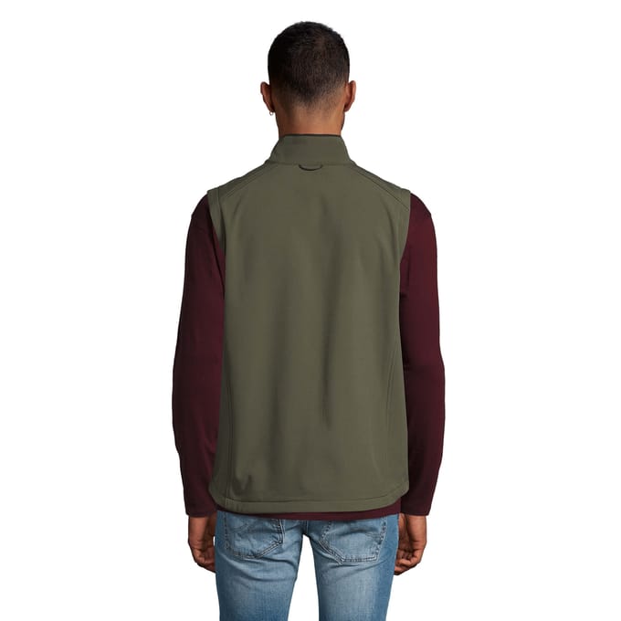 SOLS Heren Rallye Soft Shell Bodywarmer Jacket (Donkergroen)