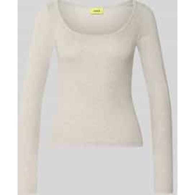 Shirt met lange mouwen met u-hals model 'STAR'