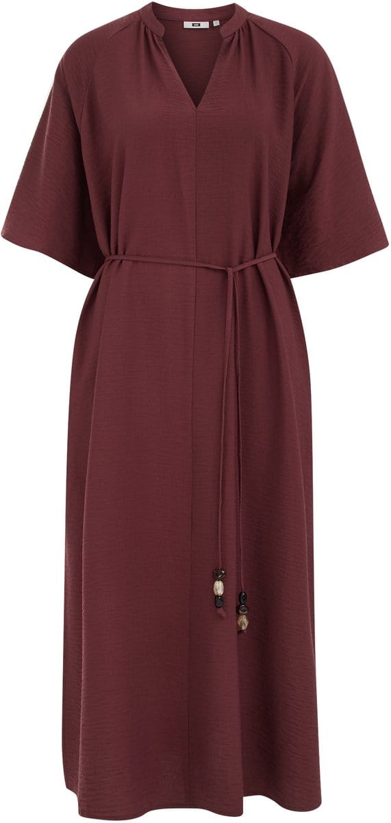 WE Fashion Dames midi jurk met structuur