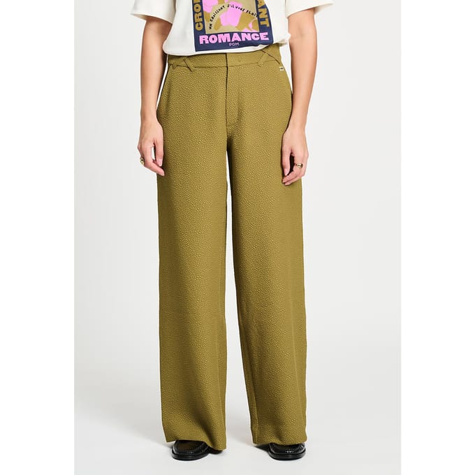 POM Amsterdam Pants - Bubble Fresh Olive Brown Taglia: 34 | Pantaloni Outlet | Donna | Marrone