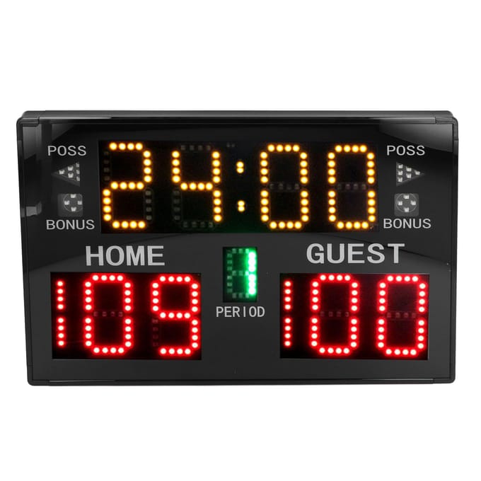 11 Cijfers LED Scorebord Elektronische Tafelmodel Scoreteller voor Basketbal Volleybal Worstelen black