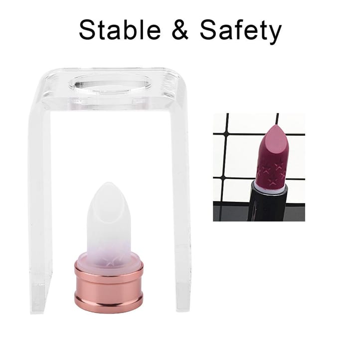 12.1mm Lippenstift Mal Zelfgemaakt DIY Siliconen Lippenbalsem Mal Knutselgereedschap Kit Stervorm white