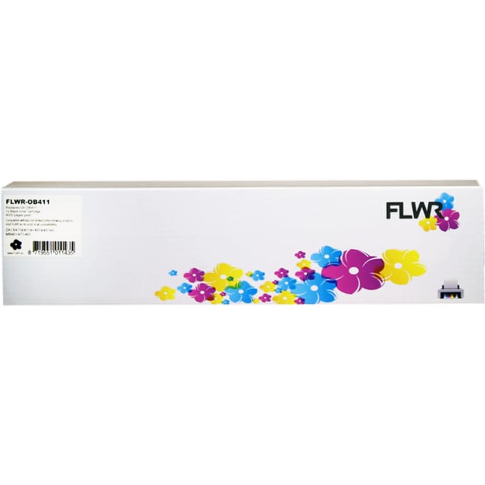FLWR - Toners / Oki 44574702 / zwart / Geschikt voor Oki