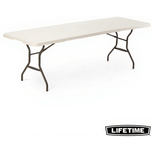 Lifetime Opvouwbare tafel - 8'x2,5' (244x76 cm), Witte graniet