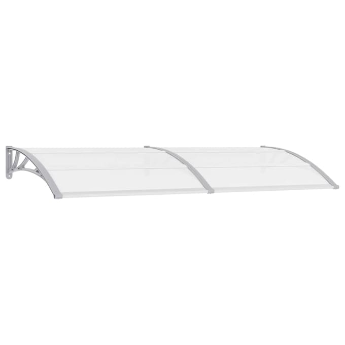 vidaXL - Deurluifel - 240x75 - cm - PC - grijs - en - transparant