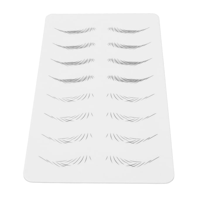 Microblading Oefenhuid Inktloos Brede Wenkbrauwen Microblading Trainingsvel voor Beginner 01 white