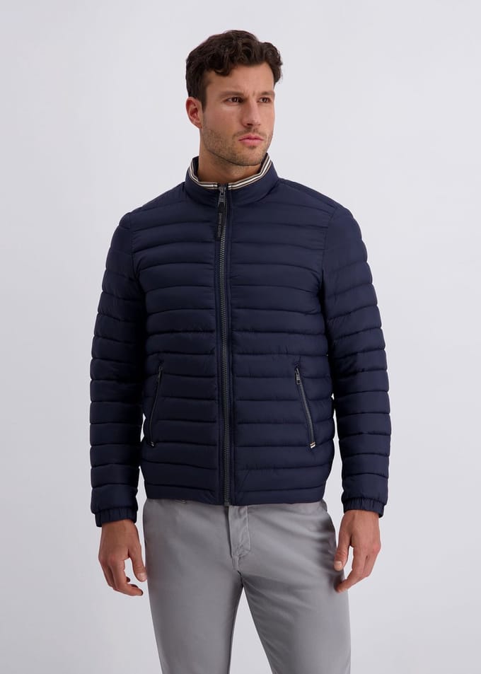 pierre cardin gewatteerde blousonjas met moderne pasvorm