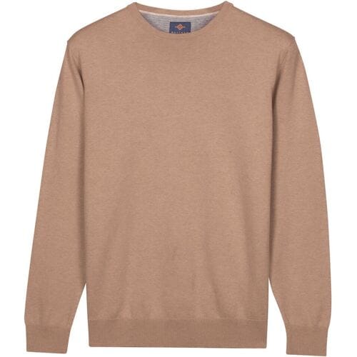 Baileys – Heren Trui – Basic Pullover – Ronde hals trui - Taupe - NOS8200-865