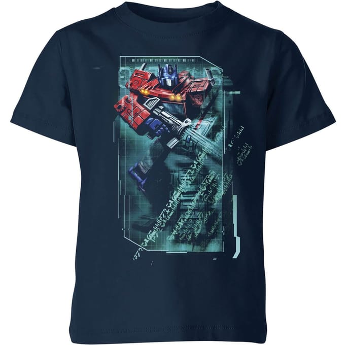 Transformers Optimus Prime Tech Kids' T-Shirt - Blauw - 122/128 (7-8 jaar)