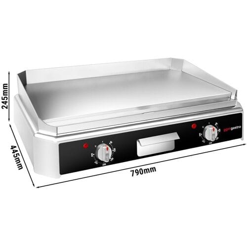 GGM Gastro Elektro Bratplatte - 5 kW - Glatt - Bratfläche: 740x296mm
