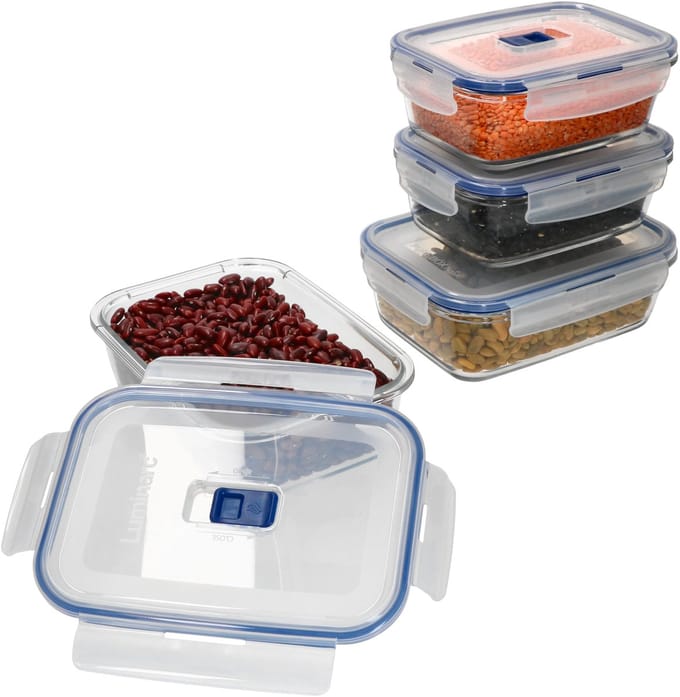 4-delige set Pure Box Active voorraadpot - 2x 82cl & 2x 122cl - 5088000