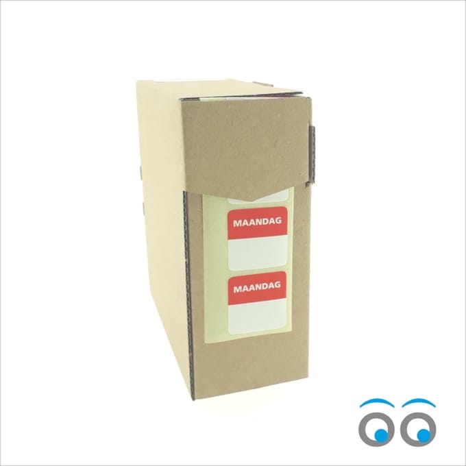 Codeer etiketten - Sticker - horeca - Maandag - 500 stuks - Dag