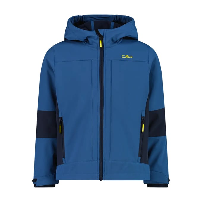 Cmp Fix Hood 3a00094 Softshelljack Blauw 4 Years Jongens