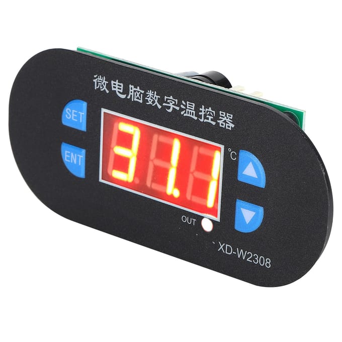 Incubator Digitale LED Temperatuurregelaar ?55?120 celsius Thermostaat 10A 1 Relais DC12V red