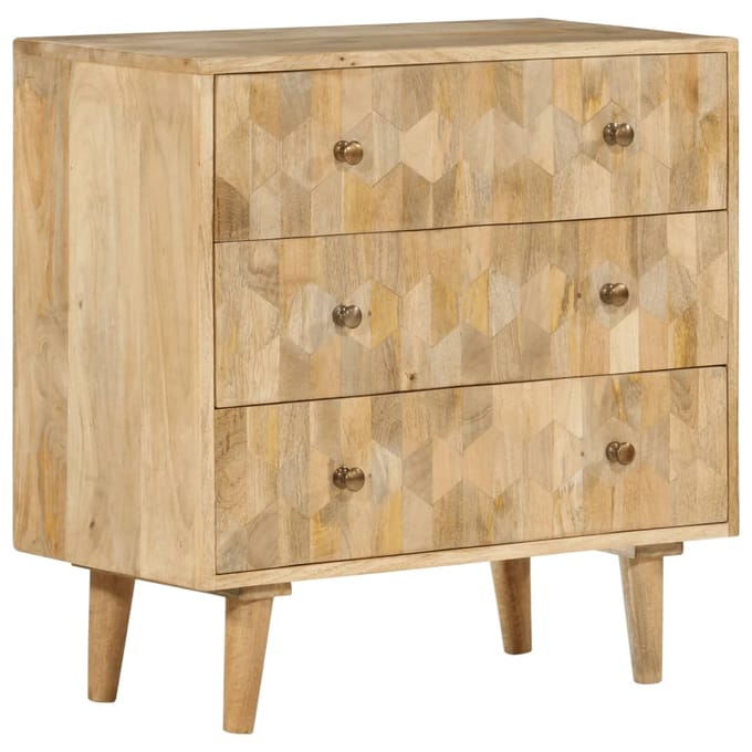 vidaXL - Ladekast - 70x35x70 - cm - massief - mangohout