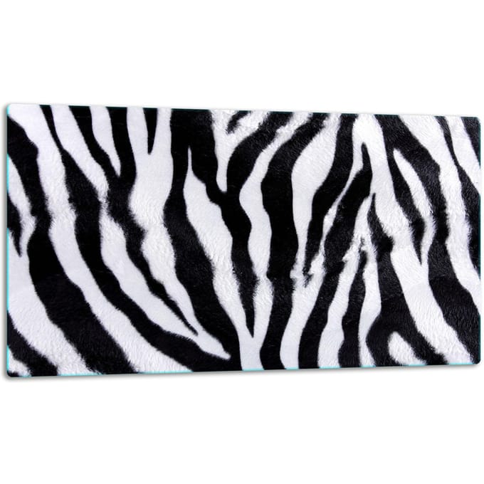 TMK ArtDeko - Snijplank - Glas - 52x30cm - Zwart Wit Motief