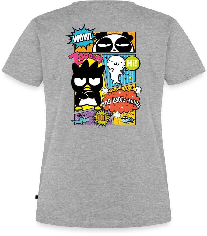 Bad Badtz-Maru Met Vrienden In Comicstijl Premium T Shirt Dames