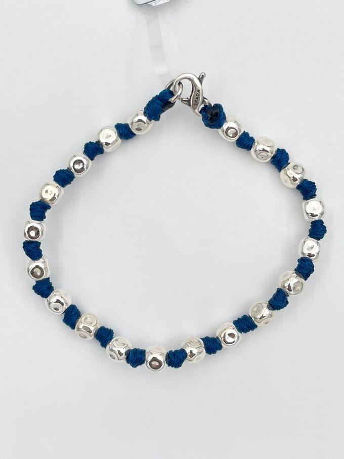 Spadarella Gioielli - SPBR349- Armband - 925 Zilver - 6mm - Tropical blue 816 - 19 Cm
