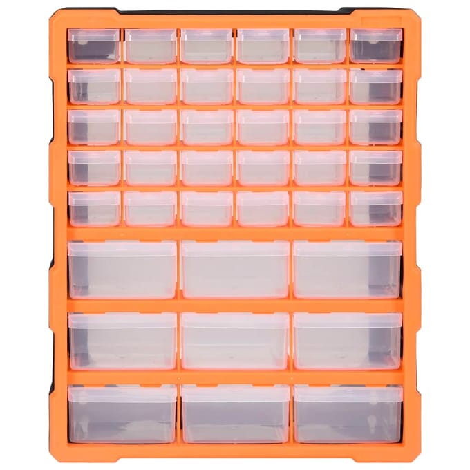 vidaXL - Organiser - met - 39 - lades - 38x16x47 - cm